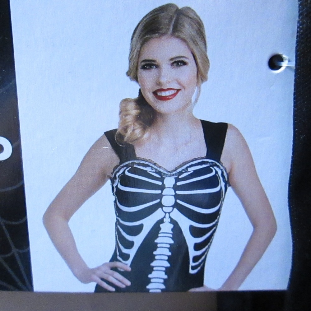 top/new skeleton flirty costume women